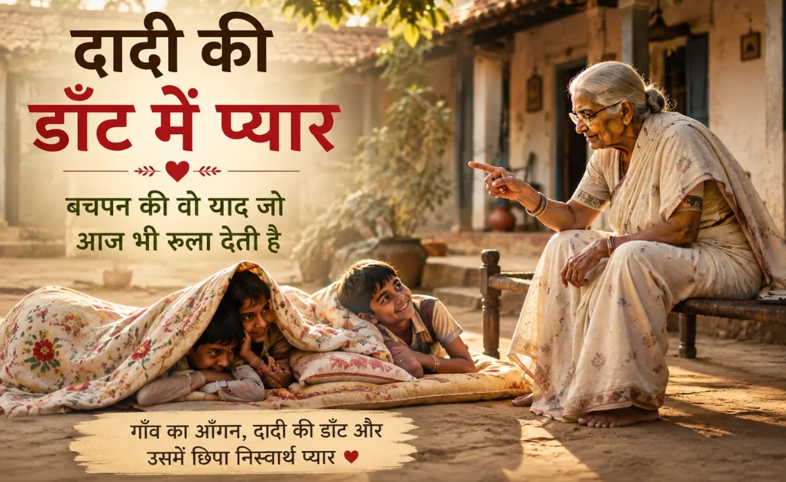 दादी की डाँट में प्यार